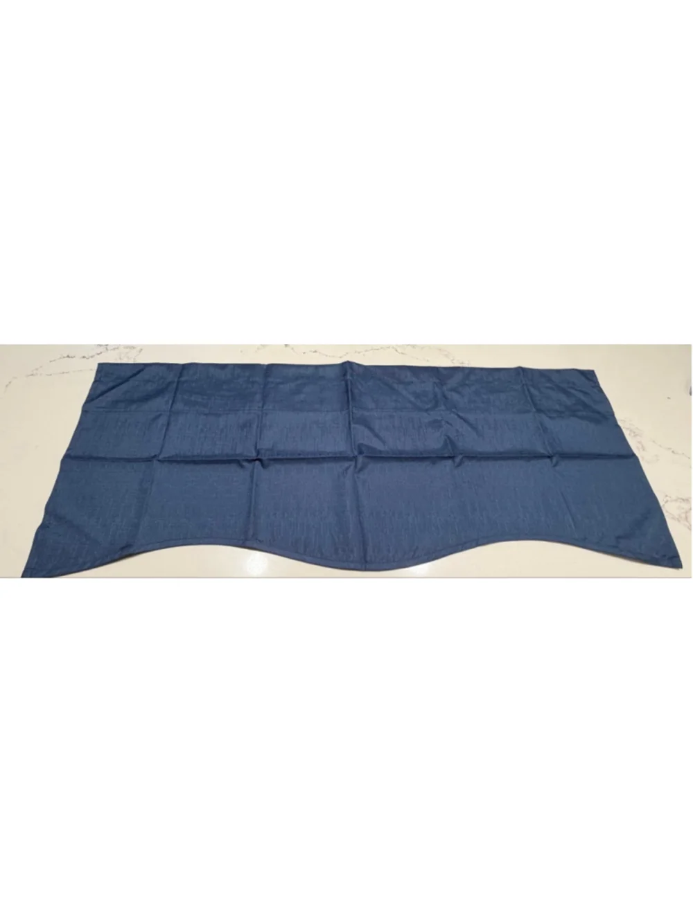 NEW Kendall Modern Scalloped Valance Rod Pocket Window Curtain 18x42”